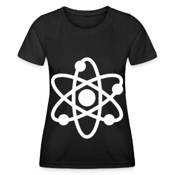 Atom icon - Women's Functional T-Shirt - black - Front - AI Model Female 172 light (172cm)