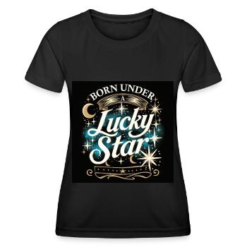 Lucky Star - Women's Functional T-Shirt - black - Front - AI Model Female 172 light (172cm)