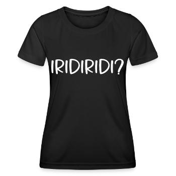 Bayrische Sprüche iridiridi - Frauen Funktions-T-Shirt - Schwarz - Vorne - AI Model Female 172 light (172cm)