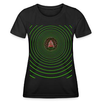 Buddha Energy - Women's Functional T-Shirt - black - Front - AI Model Female 172 light (172cm)