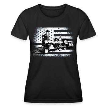 conducteur - T-shirt sport Femme - noir - Devant - AI Model Female 172 light (172cm)