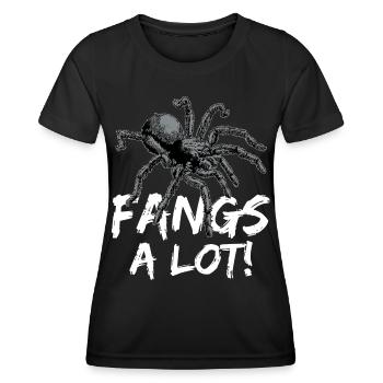 Tarantula Haustier Spinne Tarantulas Spinnen Tiere - Frauen Funktions-T-Shirt - Schwarz - Vorne - AI Model Female 172 light (172cm)