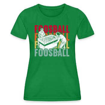 Tischfußball - Frauen Funktions-T-Shirt - Kelly Green - Vorne - AI Model Female 172 dark (172cm)
