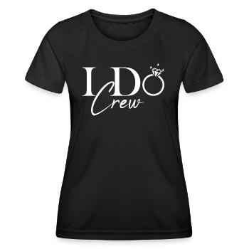I Do Crew Junggesellinnenabschied Braut JGA - Frauen Funktions-T-Shirt - Schwarz - Vorne - AI Model Female 172 light (172cm)