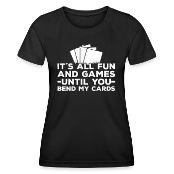 Jeu de cartes à collectionner - T-shirt sport Femme - noir - Devant - AI Model Female 172 light (172cm)