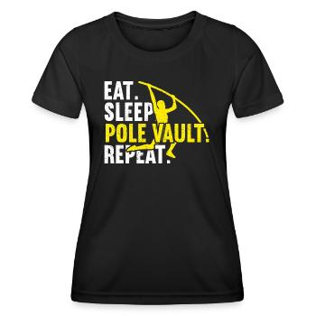 Saut à la perche - T-shirt sport Femme - noir - Devant - AI Model Female 172 light (172cm)