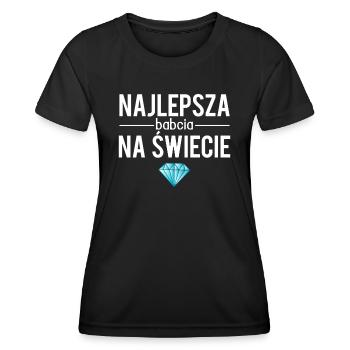 Najlepsza babcia na swiecie - T-shirt sport Femme - noir - Devant - AI Model Female 172 light (172cm)