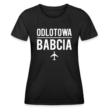 Odlotowa babcia prezent dla babci - T-shirt sport Femme - noir - Devant - AI Model Female 172 light (172cm)