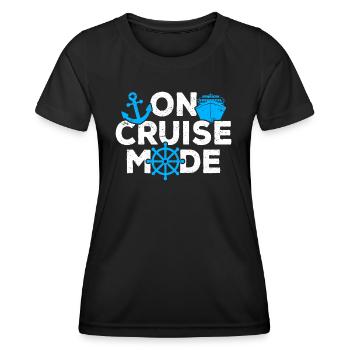 Croisière Croisière Vacances Croisière en famille - T-shirt sport Femme - noir - Devant - AI Model Female 172 light (172cm)