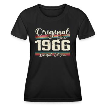 1966 Cadeau D’anniversaire Rétro Vintage 1966 - T-shirt sport Femme - noir - Devant - AI Model Female 172 light (172cm)