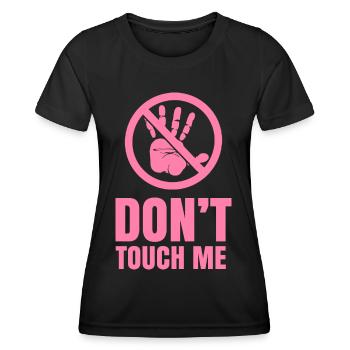 Ne me touche pas les mains Doigts Ne me touche pas - T-shirt sport Femme - noir - Devant - AI Model Female 172 light (172cm)