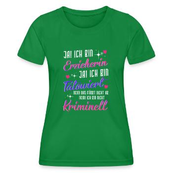 Erzieherin Und Tätowiert - Frauen Funktions-T-Shirt - Kelly Green - Vorne - AI Model Female 172 dark (172cm)