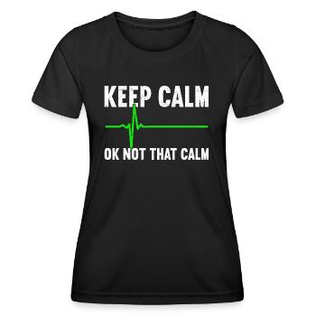 Cardiology Cardiologist Cardiac Nurse ECG Medicine - Women's Functional T-Shirt - black - Front - AI Model Female 172 light (172cm)