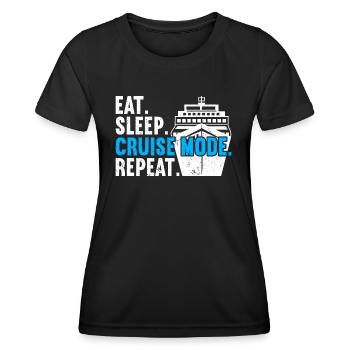 Croisière Croisière Vacances Croisière en famille - T-shirt sport Femme - noir - Devant - AI Model Female 172 light (172cm)