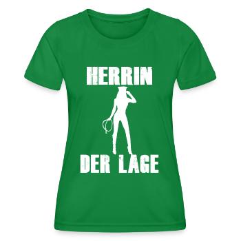 Herrin der Lage - Frauen Funktions-T-Shirt - Kelly Green - Vorne - AI Model Female 172 dark (172cm)