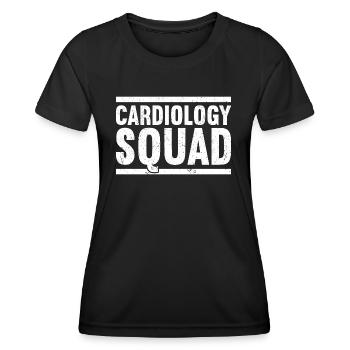 Cardiology Cardiologist Cardiac Nurse ECG Medicine - Women's Functional T-Shirt - black - Front - AI Model Female 172 light (172cm)