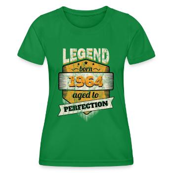 1964 - Frauen Funktions-T-Shirt - Kelly Green - Vorne - AI Model Female 172 dark (172cm)