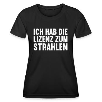 MTRA Medizinisch-Technischer Radiologie Mta - Frauen Funktions-T-Shirt - Schwarz - Vorne - AI Model Female 172 light (172cm)