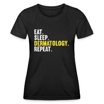 Dermatology Dermatologist - Women's Functional T-Shirt - black - Front - AI Model Female 172 light (172cm)