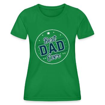 Meilleur papa pour toujours pour la fête des pères ou l’anniversaire - T-shirt sport Femme - vert - Devant - AI Model Female 172 dark (172cm)