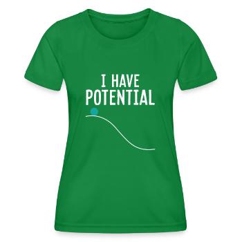 Physique Physique Potentiel enseignant Cadeau drôle - T-shirt sport Femme - vert - Devant - AI Model Female 172 dark (172cm)