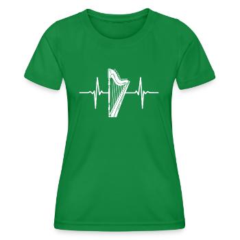 Harp Harps - Women's Functional T-Shirt - kelly green - Front - AI Model Female 172 dark (172cm)