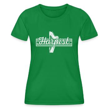 Harp Harps - Women's Functional T-Shirt - kelly green - Front - AI Model Female 172 dark (172cm)