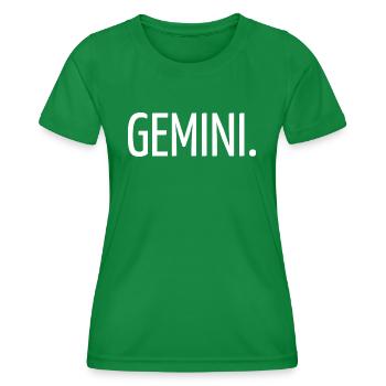 Gemini - Women's Functional T-Shirt - kelly green - Front - AI Model Female 172 dark (172cm)