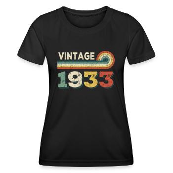 vintage 1933 - Women's Functional T-Shirt - black - Front - AI Model Female 172 light (172cm)