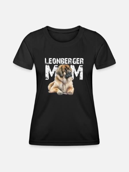 Leonberger - Frauen Funktions-T-Shirt - Schwarz
