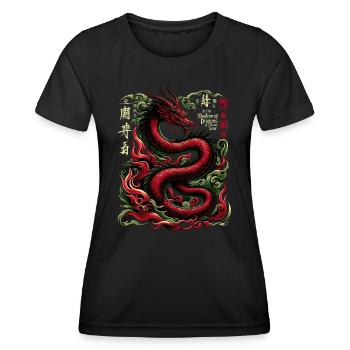 Imperial Dragon: Mythic Majesty - Women's Functional T-Shirt - black - Front - AI Model Female 172 light (172cm)