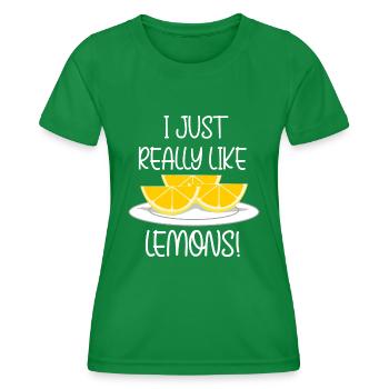 Limonade Agrumes Citron Summer - T-shirt sport Femme - vert - Devant - AI Model Female 172 dark (172cm)