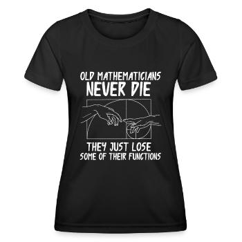 Fibonacci Geometrie Mathe Goldener Schnitt - Frauen Funktions-T-Shirt - Schwarz - Vorne - AI Model Female 172 light (172cm)