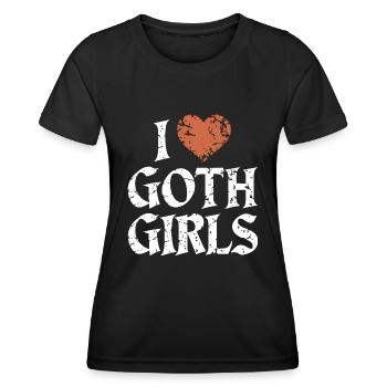 Love Goth Girls! Gothic Aesthetic Goth Mommy - Women's Functional T-Shirt - black - Front - AI Model Female 172 light (172cm)