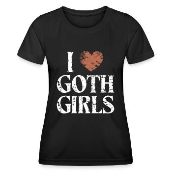 Love Goth Girls! Gothic Aesthetic Goth Mommy - Women's Functional T-Shirt - black - Front - AI Model Female 172 light (172cm)