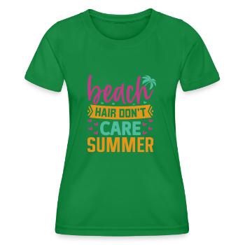 Cheveux de plage Dont Care Summer - T-shirt sport Femme - vert - Devant - AI Model Female 172 dark (172cm)