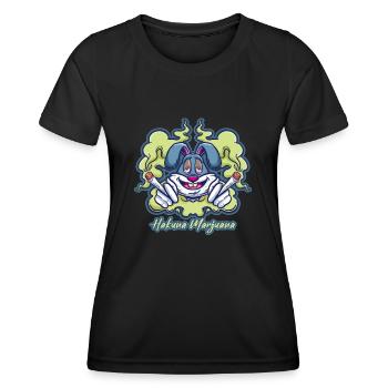 Hakuna Marijuana Funny Weed Smoking Pothead THC - Women's Functional T-Shirt - black - Front - AI Model Female 172 light (172cm)