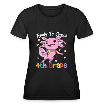 Ready To Crush 4th Grade Elementary School - Women's Functional T-Shirt - black - Front - AI Model Female 172 light (172cm)