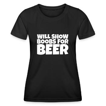 Adult Humor Sarcastic Funny Beer Lover Gift - Frauen Funktions-T-Shirt - Schwarz - Vorne - AI Model Female 172 light (172cm)