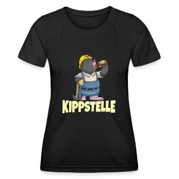 Bier Saufen Bergbau Sprüche Biertrinker Geschenk - Frauen Funktions-T-Shirt - Schwarz - Vorne - AI Model Female 172 light (172cm)