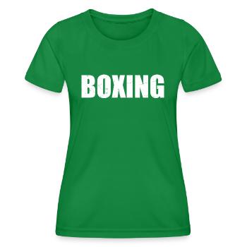Boxen - Frauen Funktions-T-Shirt - Kelly Green - Vorne - AI Model Female 172 dark (172cm)