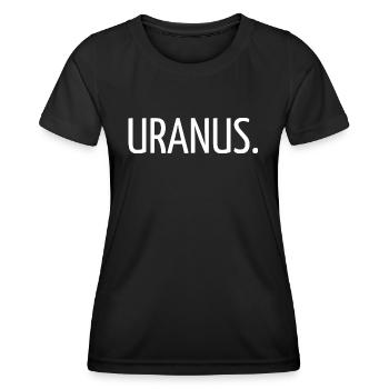 Uranus. - T-shirt sport Femme - noir - Devant - AI Model Female 172 light (172cm)