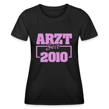 2010 - Women's Functional T-Shirt - black - Front - AI Model Female 172 light (172cm)