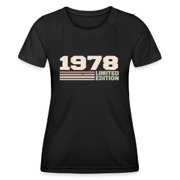 1978 Anniversary Gift 1978 Limited Edition 1978 - Women's Functional T-Shirt - black - Front - AI Model Female 172 light (172cm)