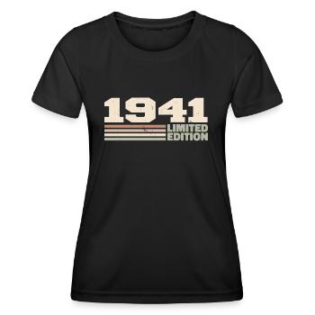 1941 Anniversary Gift 1941 Limited Edition 1941 - Women's Functional T-Shirt - black - Front - AI Model Female 172 light (172cm)