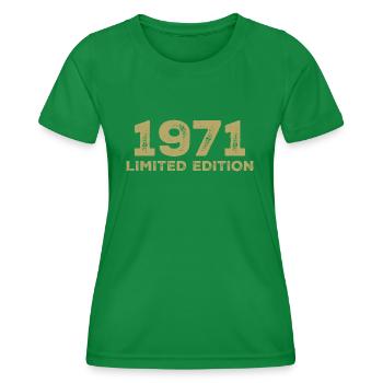Geburtstagsgeschenk Jahrgang 1971 Jahrgang 1971 - Frauen Funktions-T-Shirt - Kelly Green - Vorne - AI Model Female 172 dark (172cm)