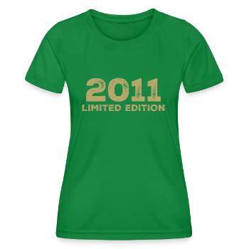 Geburtstagsgeschenk Jahrgang 2011 Jahrgang 2011 - Frauen Funktions-T-Shirt - Kelly Green - Vorne - AI Model Female 172 dark (172cm)