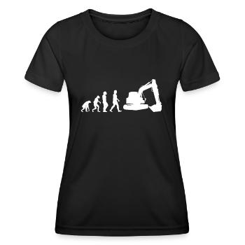 Excavator Digger Excavators - Women's Functional T-Shirt - black - Front - AI Model Female 172 light (172cm)