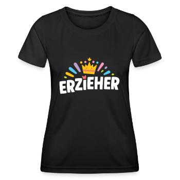 Erzieher-Kollege Danke! Anerkennung Dankbarkeit - Frauen Funktions-T-Shirt - Schwarz - Vorne - AI Model Female 172 light (172cm)