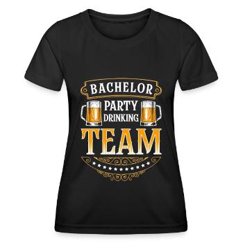 Celebration Alcohol Party make girls' evening - Women's Functional T-Shirt - black - Front - AI Model Female 172 light (172cm)